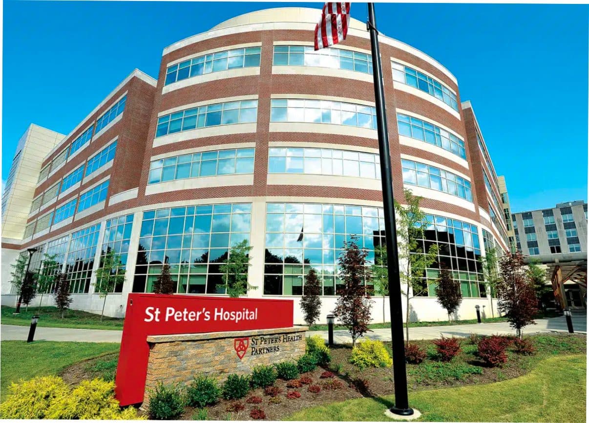 Saint Peters Hospital treatment center exterior